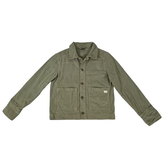 BDG Urban Outfitters Womens Denim Jacket Size Small Olive Green Field Utility - Picture 7 of 10